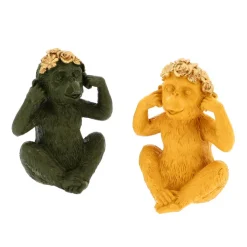 Sculpture singes de la sagesse