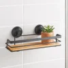 Serviteur bambou/metal noir