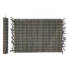 Set de table taupe et noir x2