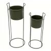 Set x2 cache pot metal sur pied