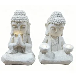 Statue bouddha assis solaire