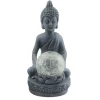 Statue bouddha assis solaire