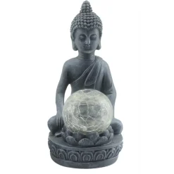 Statue bouddha assis solaire