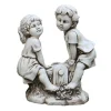 Statue fille et garcon bascule