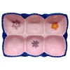 Support a oeuf x6 rose et bleu