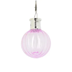 Suspension boule pastel a led