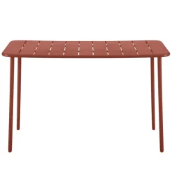 Table rectangle terracotta