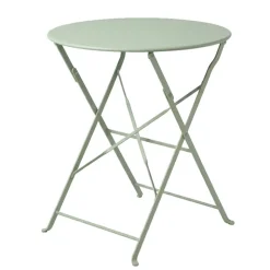 Table ronde en metal d60 verte