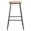 Tabouret de bar pietement noir