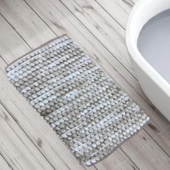 Tapis de bain natte beige