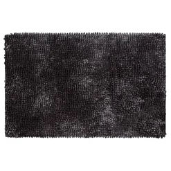 Tapis de bain paillette noir