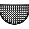 Tapis demi lune caillebotis noir