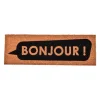 Tapis imprime bonjour 25x75cm