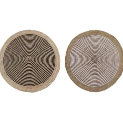 Tapis loe d120 bicolore