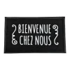 Tapis 45x75cm noir bienvenue