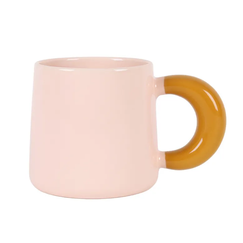 Tasse bicolore anse croissant