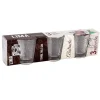 3 tasses en verre abstracto 80ml