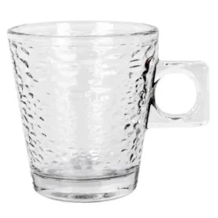 3 tasses en verre abstracto 80ml