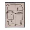 Toile encadree lin