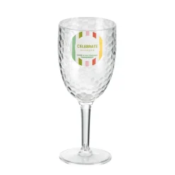 Verre a vin craquele transparent