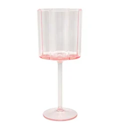Verre a vin fleur plastique