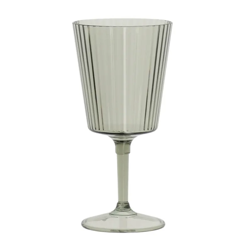 Verre a vin strie gris