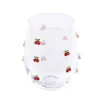 Verre bas fruit en relief