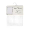 Vitrage x2 oxford 60x120cm blanc