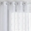Voilage brod mia blc 140x240