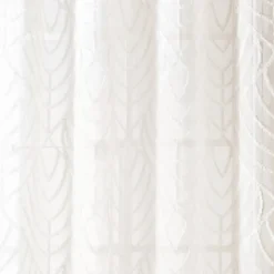 Voile type leaf ecru